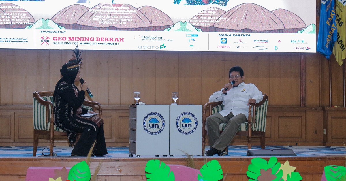 Seminar pertambangan dalam rangkaian acar Varva 2024 yang diselenggaran oleh Progam Studi Teknik Pertambangan FST UIN Jakarta (Foto: Website Prodi Teknik Pertambangan UIN Jakarta)