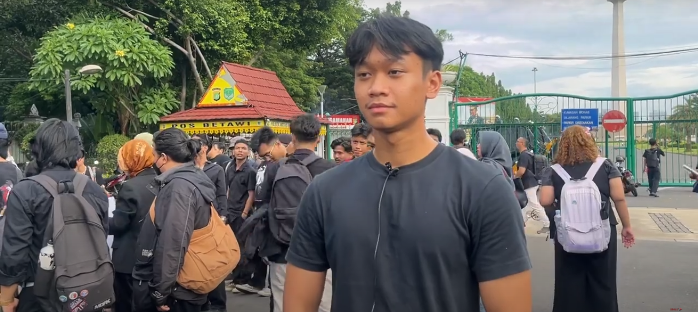 Ahmar Nabil, peserta Aksi Kamisan (Foto: Jurnalis TV)