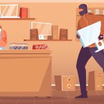 Ilustrasi orang sedang melakukan kejahatan