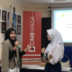 Nadia Wulandari selaku narasumber dalam Workshop "Kawan Aman" (Foto: Jurnalis TV/Dzafirah Kurnia)