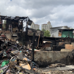 Salah satu rentetan kebakaran di Jakarta (Foto: Jurnalis TV/Anggia Rahajeung)