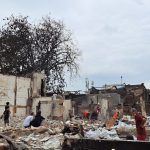 Pasca kebakaran di Kelurahan Kebon Kosong, Kemayoran, pada Selasa (10/12/2024) (Foto: Jurnalis TV/Viel Hensinta Djohar)