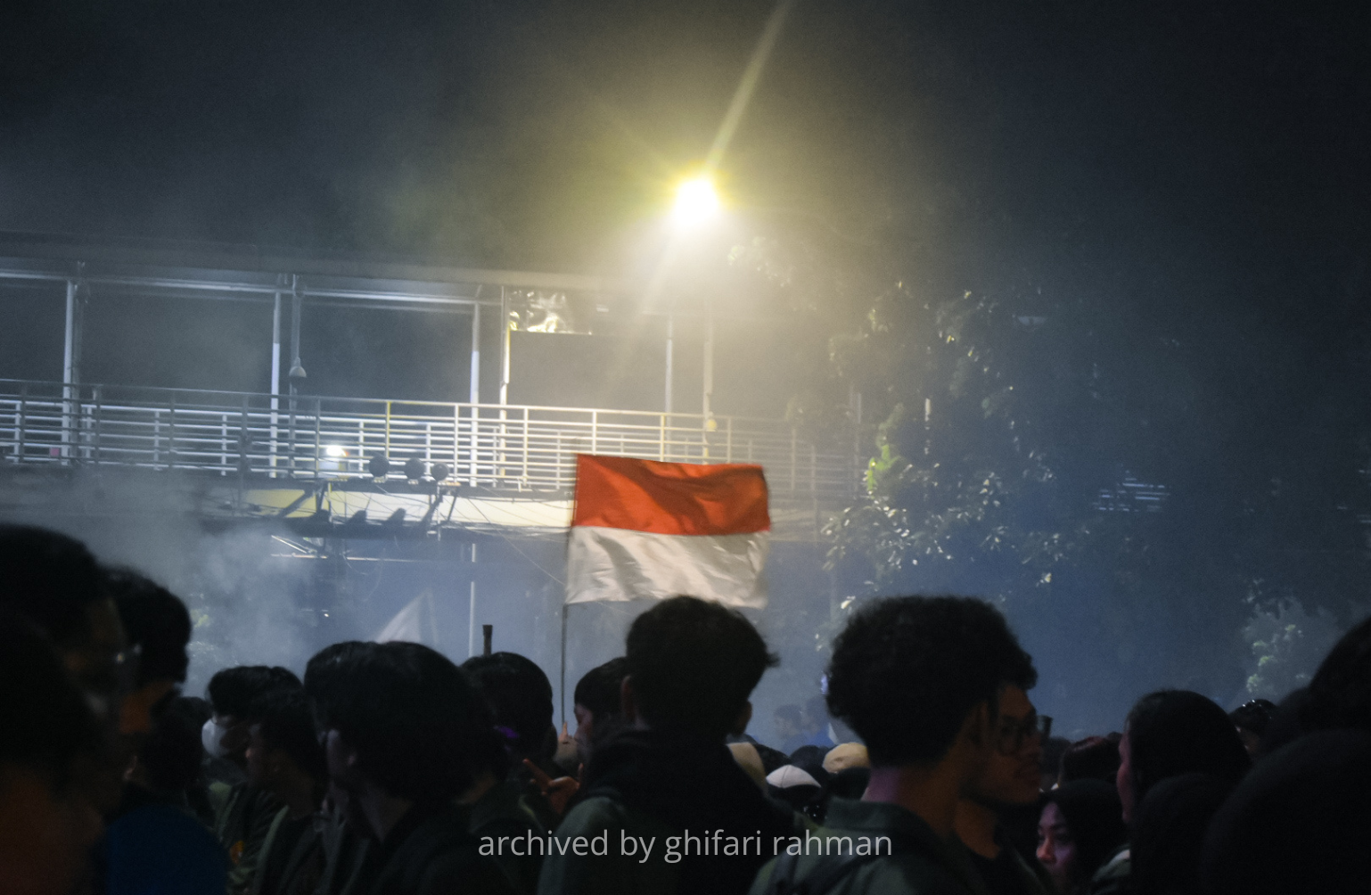 Aksi Indonesia Gelap (Foto: Kontributor/Muhammad Ghifari Rahman)