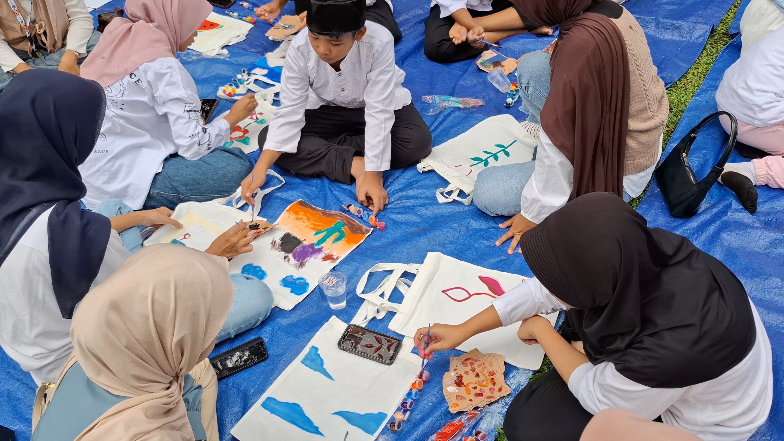 Art For All 2025 yang Diselenggarakan Oleh Komunitas Komunikasi Beraksi (KORAKSI) Pada Minggu, 23 Februari 2025 di Taman Langsat, Jakarta Selatan (Foto: Jurnalis TV/Nur Arbaini)