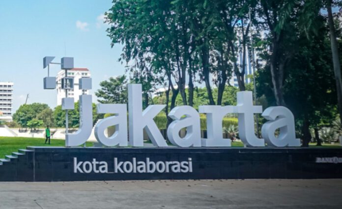 Ilustrasi tugu Jakarta Kota Kolaborasi