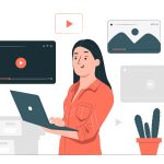 Ilustrasi belajar lewat YouTube. (Dok. Freepik)