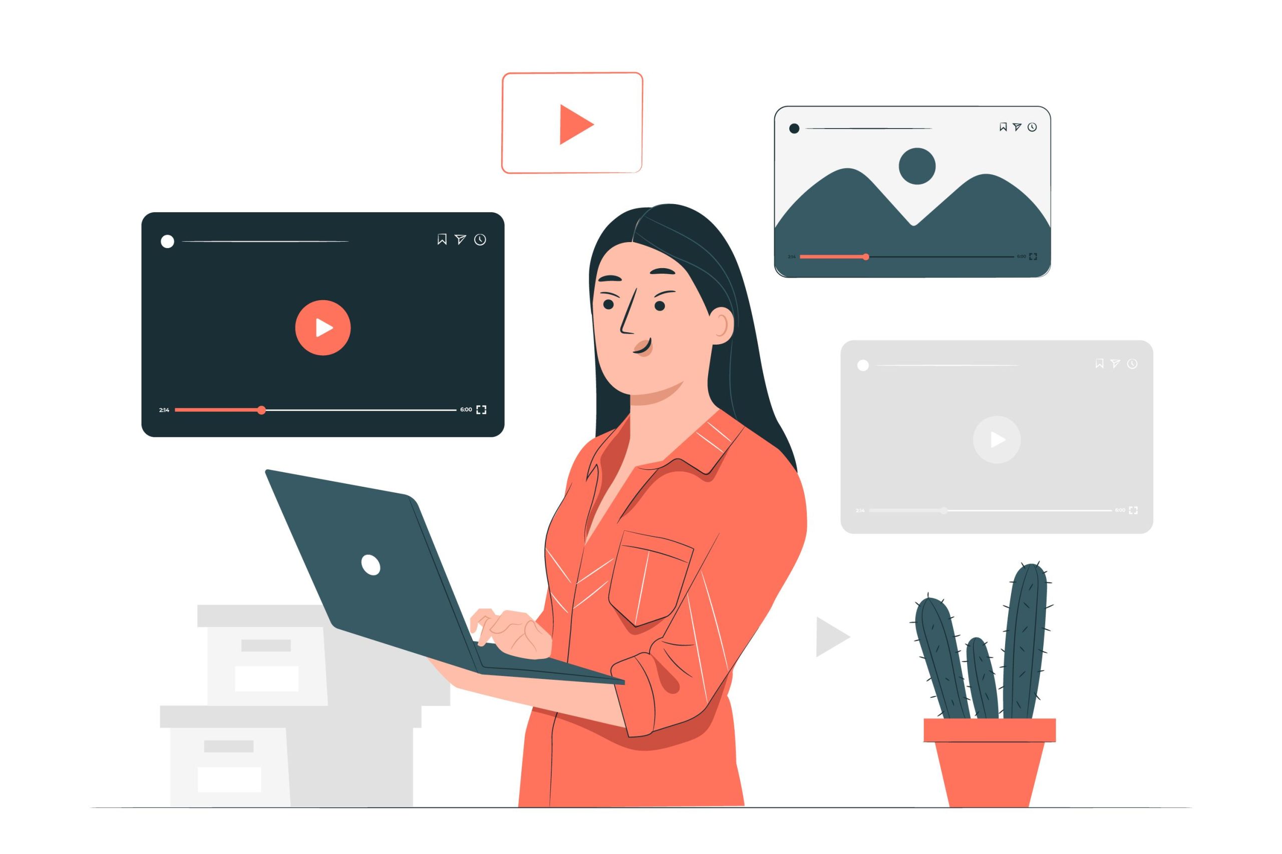 Ilustrasi belajar lewat YouTube. (Dok. Freepik)