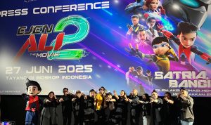 Primeworks Studios dan Wau Animation mengadakan press screening & conference “Ejen Ali The Movie 2: Misi Satria” di CGV Grand Indonesia, Jakarta Pusat, Jum’at 20 Juni 2025. (Foto: Jurnalis TV/Amreta Kamalia Millati)