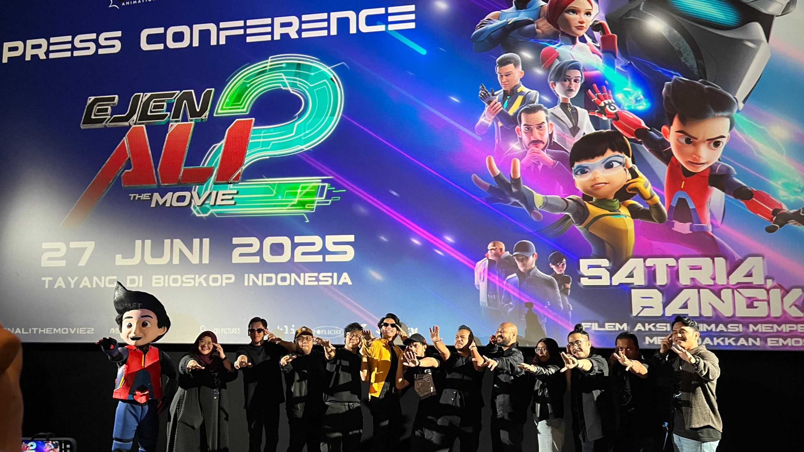 Primeworks Studios dan Wau Animation mengadakan press screening & conference “Ejen Ali The Movie 2: Misi Satria” di CGV Grand Indonesia, Jakarta Pusat, Jum’at 20 Juni 2025. (Foto: Jurnalis TV/Amreta Kamalia Millati)