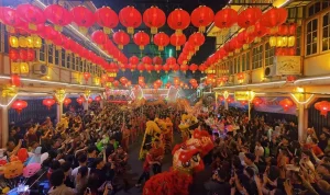 Perayaan imlek di singkawang yang berdekatan dengan masuknya bulan ramadhan. (Foto: Pontianakpost.com)