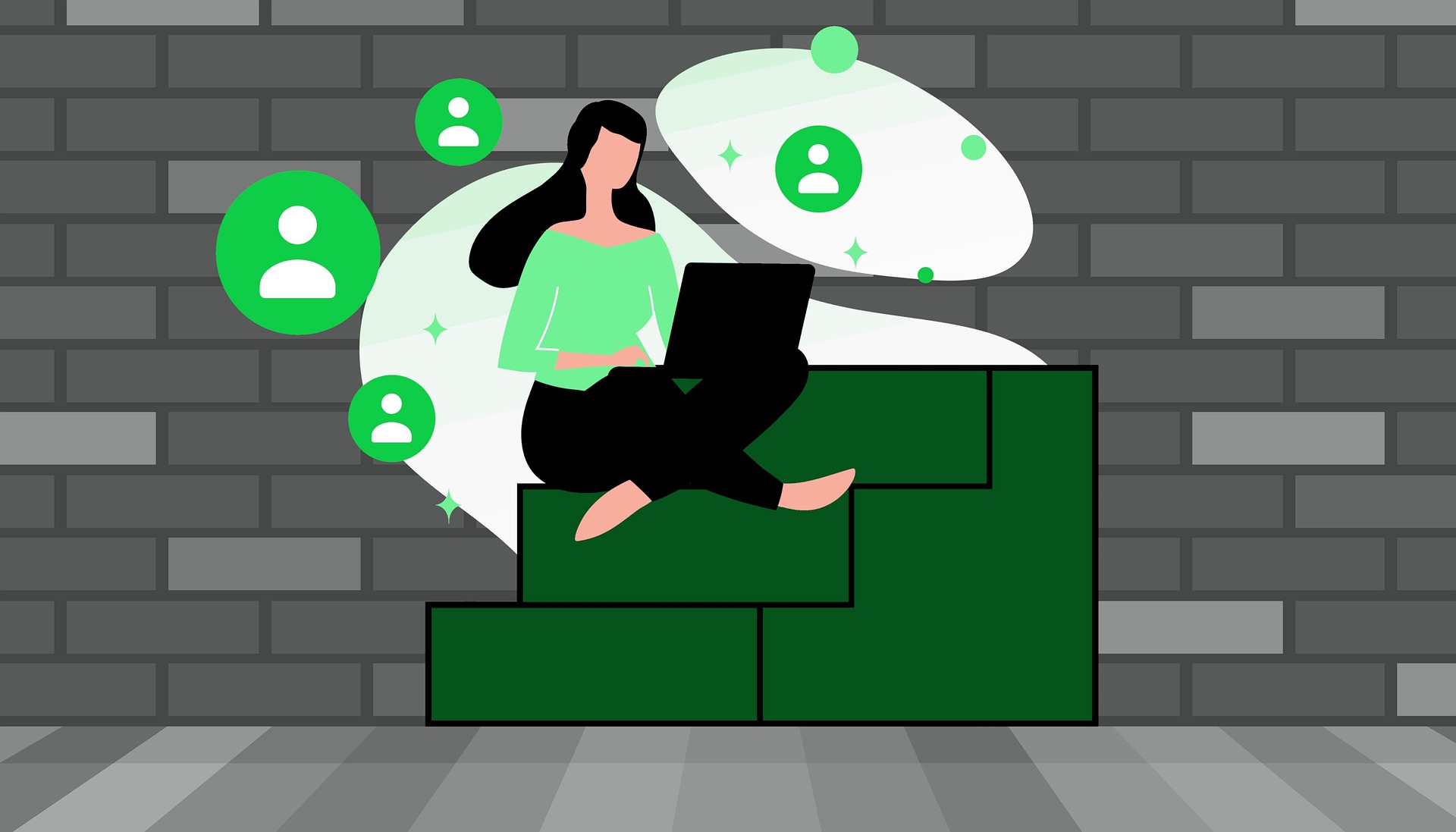 Ilustrasi teman online. (Foto: Pixabay)